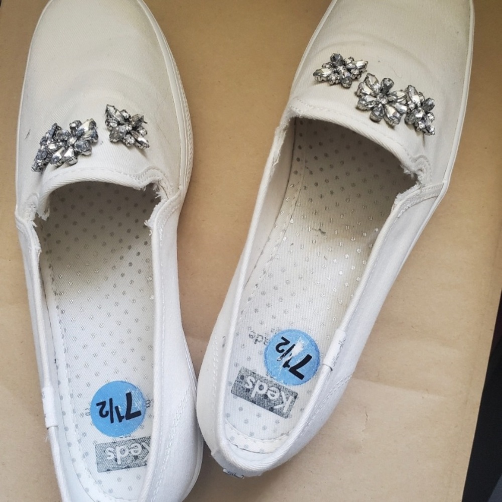 KATE SPADE X KEDS Slip On Sneakers Size 7.5